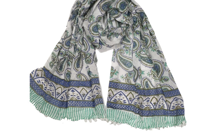 Printed Soft Cotton Scarves by Pondicherry